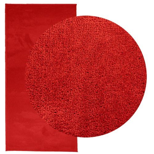 Tapis OVIEDO à poils courts rouge 100x200 cm - Photo n°3; ?>