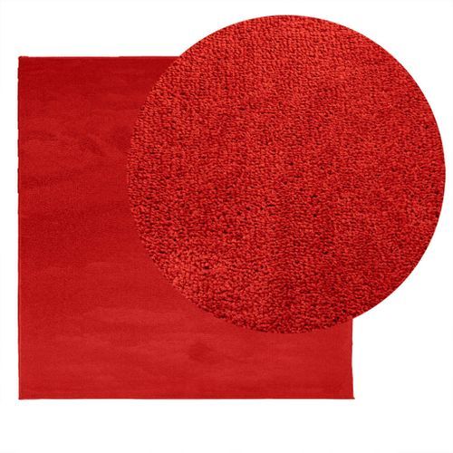 Tapis OVIEDO à poils courts rouge 160x160 cm - Photo n°3; ?>