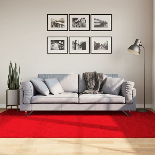 Tapis OVIEDO à poils courts rouge 160x230 cm - Photo n°2; ?>