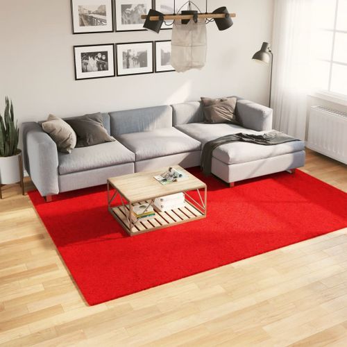 Tapis OVIEDO à poils courts rouge 200x280 cm - Photo n°2; ?>