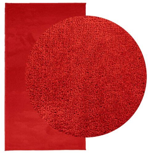 Tapis OVIEDO à poils courts rouge 80x150 cm - Photo n°3; ?>