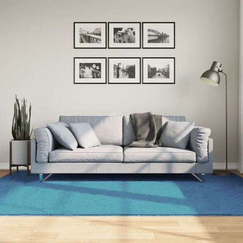 Tapis OVIEDO à poils courts turquoise 160x230 cm - Photo n°2; ?>