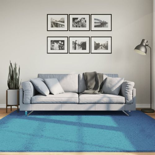 Tapis OVIEDO à poils courts turquoise 200x200 cm - Photo n°2; ?>