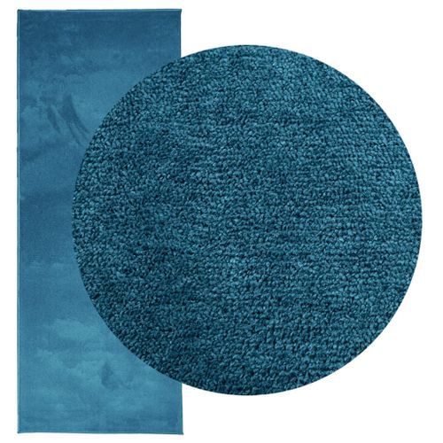 Tapis OVIEDO à poils courts turquoise 80x200 cm - Photo n°3; ?>