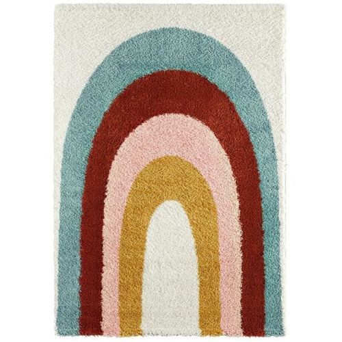 Tapis poils longs motif arc en ciel - Multicolore - 100% polypropylene - 80 x 140 cm - Intérieur - NAZAR - Photo n°2; ?>