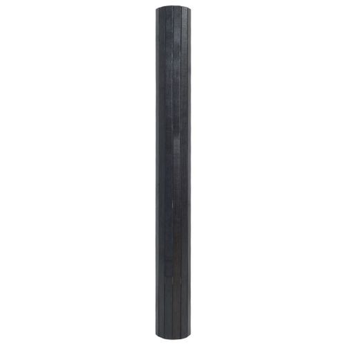 Tapis rectangulaire gris 100x500 cm bambou - Photo n°3; ?>