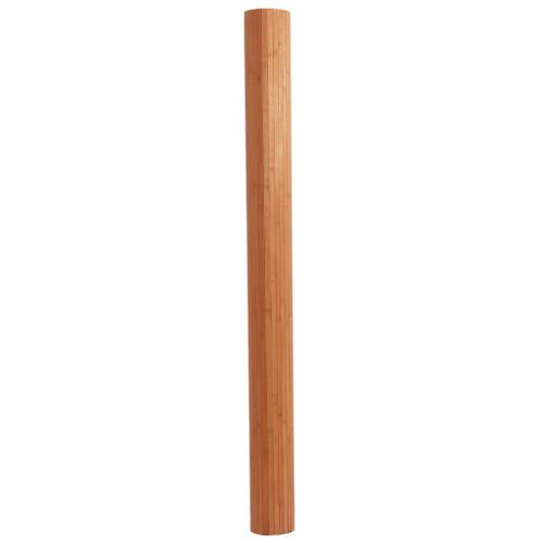 Tapis rectangulaire marron 80x200 cm bambou - Photo n°3; ?>