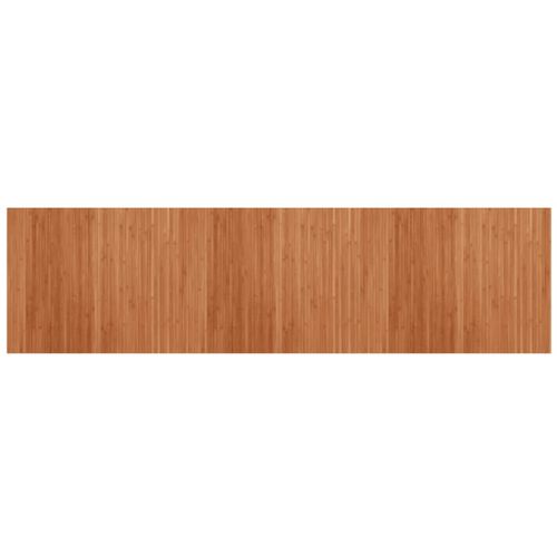 Tapis rectangulaire marron 80x300 cm bambou - Photo n°2; ?>