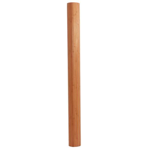 Tapis rectangulaire marron 80x300 cm bambou - Photo n°3; ?>