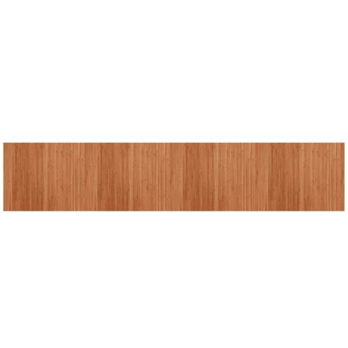 Tapis rectangulaire marron 80x400 cm bambou - Photo n°2; ?>