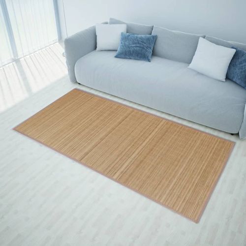 Tapis rectangulaire Marron Bambou 150 x 200 cm - Photo n°2; ?>