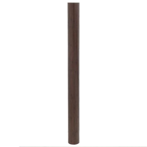 Tapis rectangulaire marron foncé 80x100 cm bambou - Photo n°3; ?>