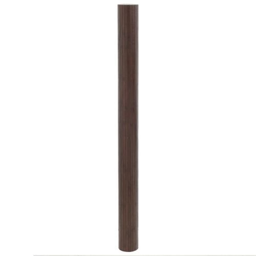 Tapis rectangulaire marron foncé 80x300 cm bambou - Photo n°3; ?>