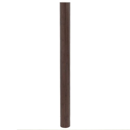 Tapis rectangulaire marron foncé 80x400 cm bambou - Photo n°3; ?>