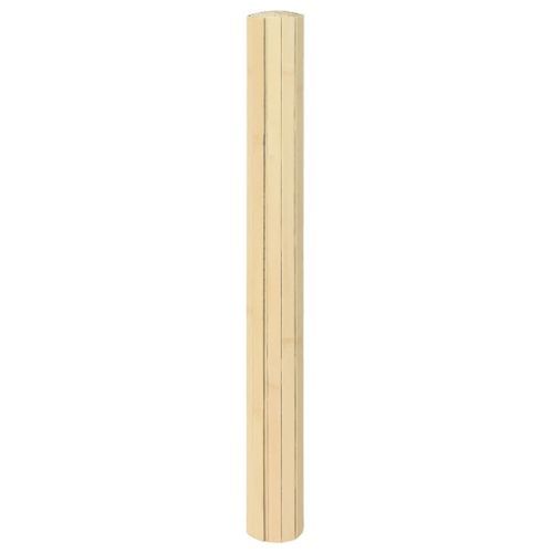 Tapis rectangulaire naturel clair 100x200 cm bambou - Photo n°3; ?>