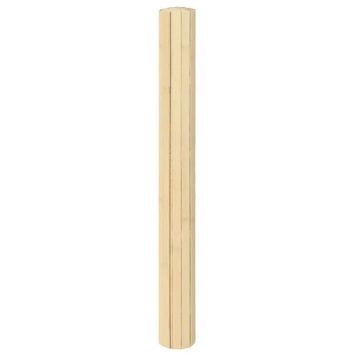 Tapis rectangulaire naturel clair 100x500 cm bambou - Photo n°3; ?>