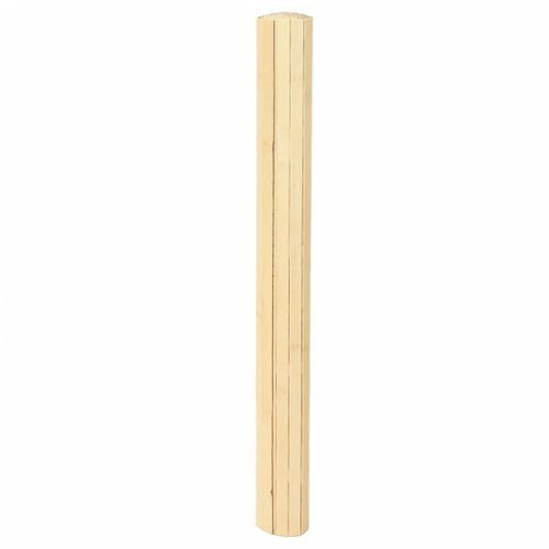 Tapis rectangulaire naturel clair 80x200 cm bambou - Photo n°3; ?>