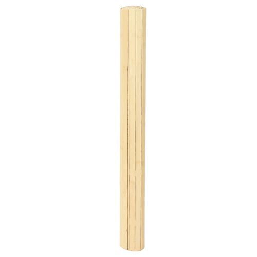 Tapis rectangulaire naturel clair 80x500 cm bambou - Photo n°3; ?>