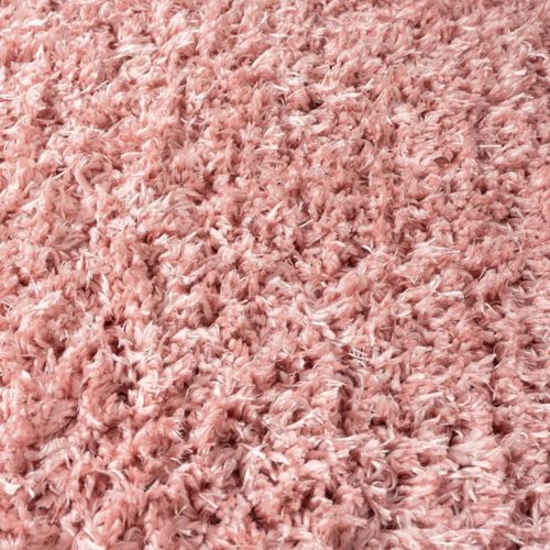 Tapis shaggy à poils hauts Rose 160x230 cm 50 mm - Photo n°3; ?>