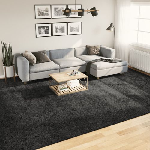 Tapis shaggy à poils longs moderne anthracite 300x400 cm - Photo n°2; ?>