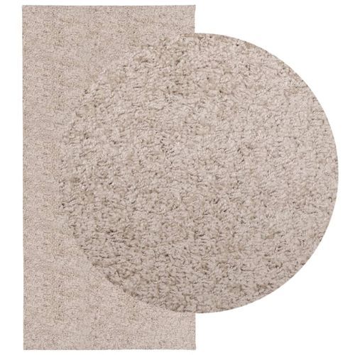 Tapis shaggy à poils longs moderne beige 100x200 cm - Photo n°3; ?>