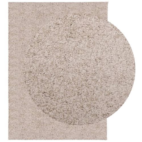 Tapis shaggy à poils longs moderne beige 240x340 cm - Photo n°3; ?>