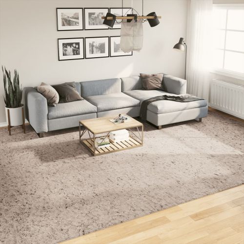 Tapis shaggy à poils longs moderne beige 300x400 cm - Photo n°2; ?>