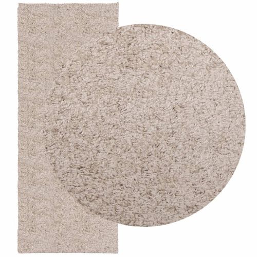 Tapis shaggy à poils longs moderne beige 80x200 cm - Photo n°3; ?>