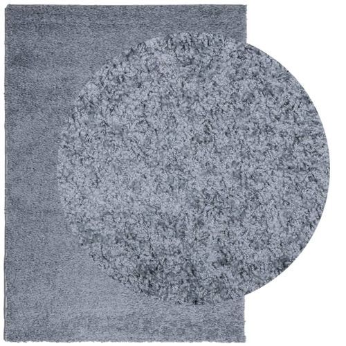 Tapis shaggy à poils longs moderne bleu 240x340 cm - Photo n°3; ?>