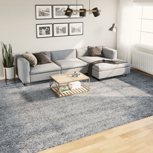 Tapis shaggy à poils longs moderne bleu 300x400 cm - Photo n°2; ?>