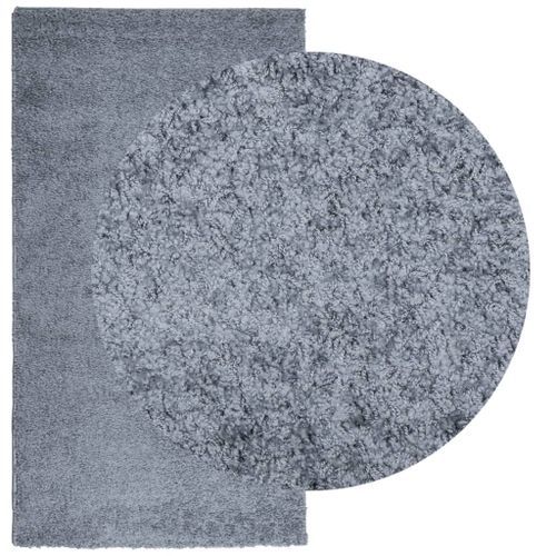 Tapis shaggy à poils longs moderne bleu 60x110 cm - Photo n°3; ?>