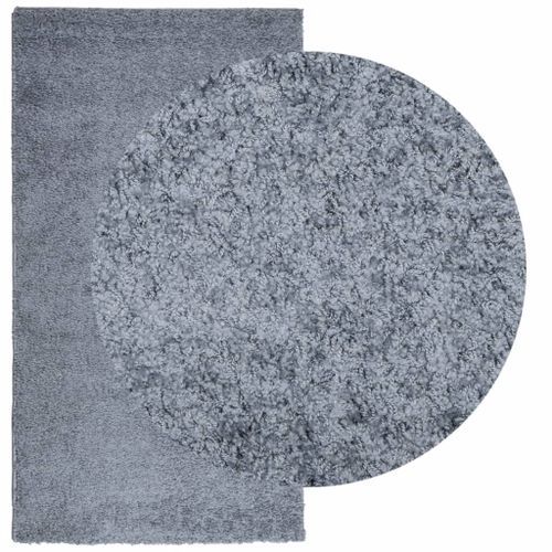 Tapis shaggy à poils longs moderne bleu 80x150 cm - Photo n°3; ?>