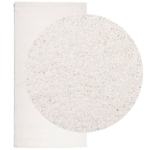 Tapis shaggy à poils longs moderne crème 100x200 cm - Photo n°3; ?>