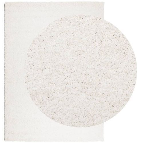 Tapis shaggy à poils longs moderne crème 200x280 cm - Photo n°3; ?>