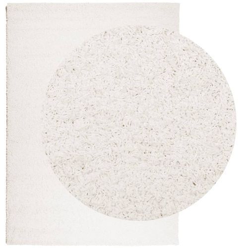 Tapis shaggy à poils longs moderne crème 240x340 cm - Photo n°3; ?>