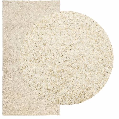 Tapis shaggy à poils longs moderne doré 100x200 cm - Photo n°3; ?>