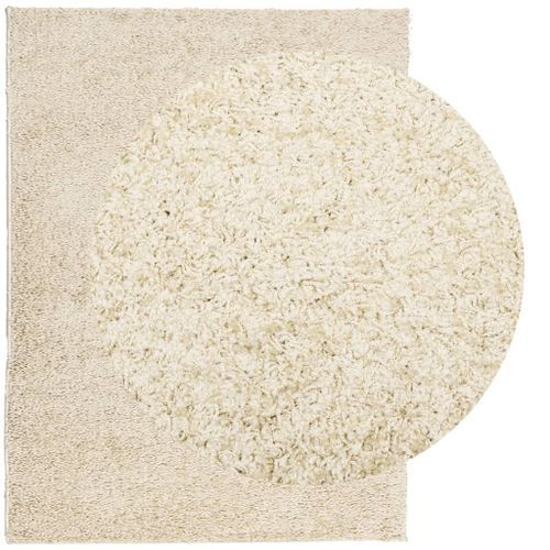 Tapis shaggy à poils longs moderne doré 300x400 cm - Photo n°3; ?>