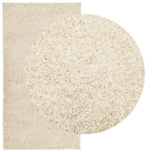 Tapis shaggy à poils longs moderne doré 80x150 cm - Photo n°3; ?>