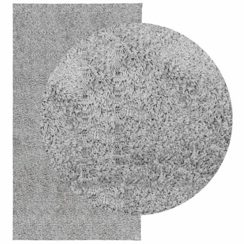 Tapis shaggy à poils longs moderne gris 80x150 cm - Photo n°3; ?>