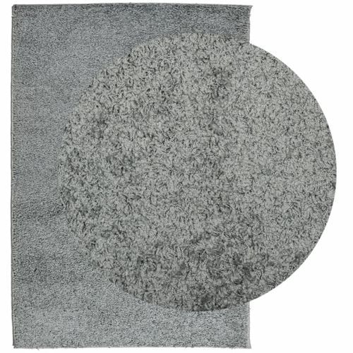 Tapis shaggy à poils longs moderne vert 120x170 cm - Photo n°3; ?>