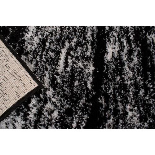 Tapis shaggy doux Oslo 584 - Noir - 100% polyester - 120 x 160 cm - Intérieur - NAZAR - Photo n°3; ?>