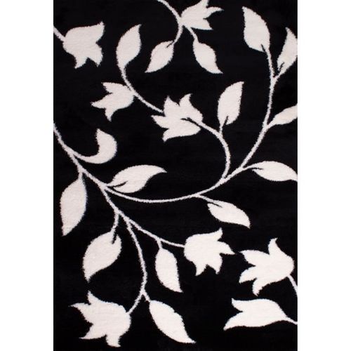 Tapis shaggy doux Oslo 637 - Noir - 100% polyester - 80 x 150 cm - Intérieur - NAZAR - Photo n°2; ?>
