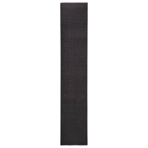 Tapis Sisal naturel 66x350 cm Noir - Photo n°2; ?>