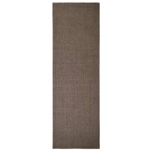 Tapis Sisal naturel 80x250 cm Marron - Photo n°2; ?>