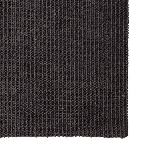 Tapis Sisal naturel 80x300 cm Noir - Photo n°3; ?>