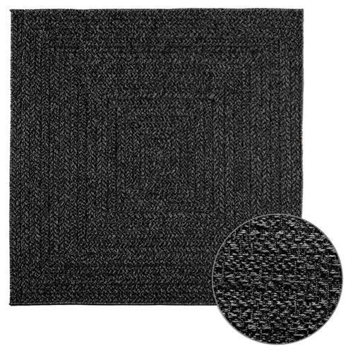 Tapis ZIZUR 120x120 cm aspect de jute intérieur extérieur - Photo n°2; ?>