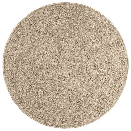 Tapis ZIZUR beige Ø 120cm aspect de jute intérieur et extérieur - Photo n°2; ?>