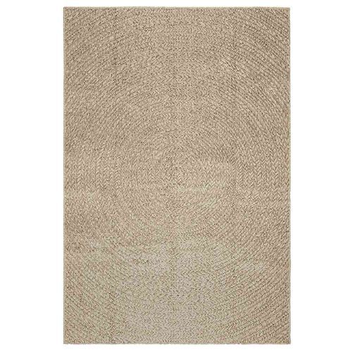 Tapis ZIZUR beige 140x200 cm aspect de jute intérieur extérieur - Photo n°2; ?>