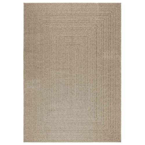 Tapis ZIZUR beige 160x230 cm aspect de jute intérieur extérieur - Photo n°2; ?>