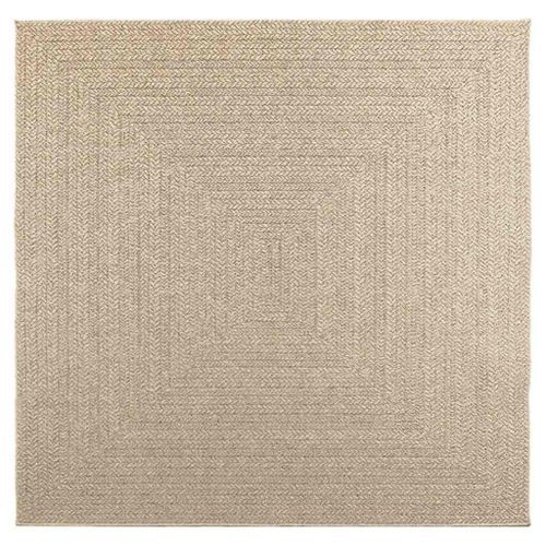 Tapis ZIZUR beige 200x200 cm aspect de jute intérieur extérieur - Photo n°2; ?>